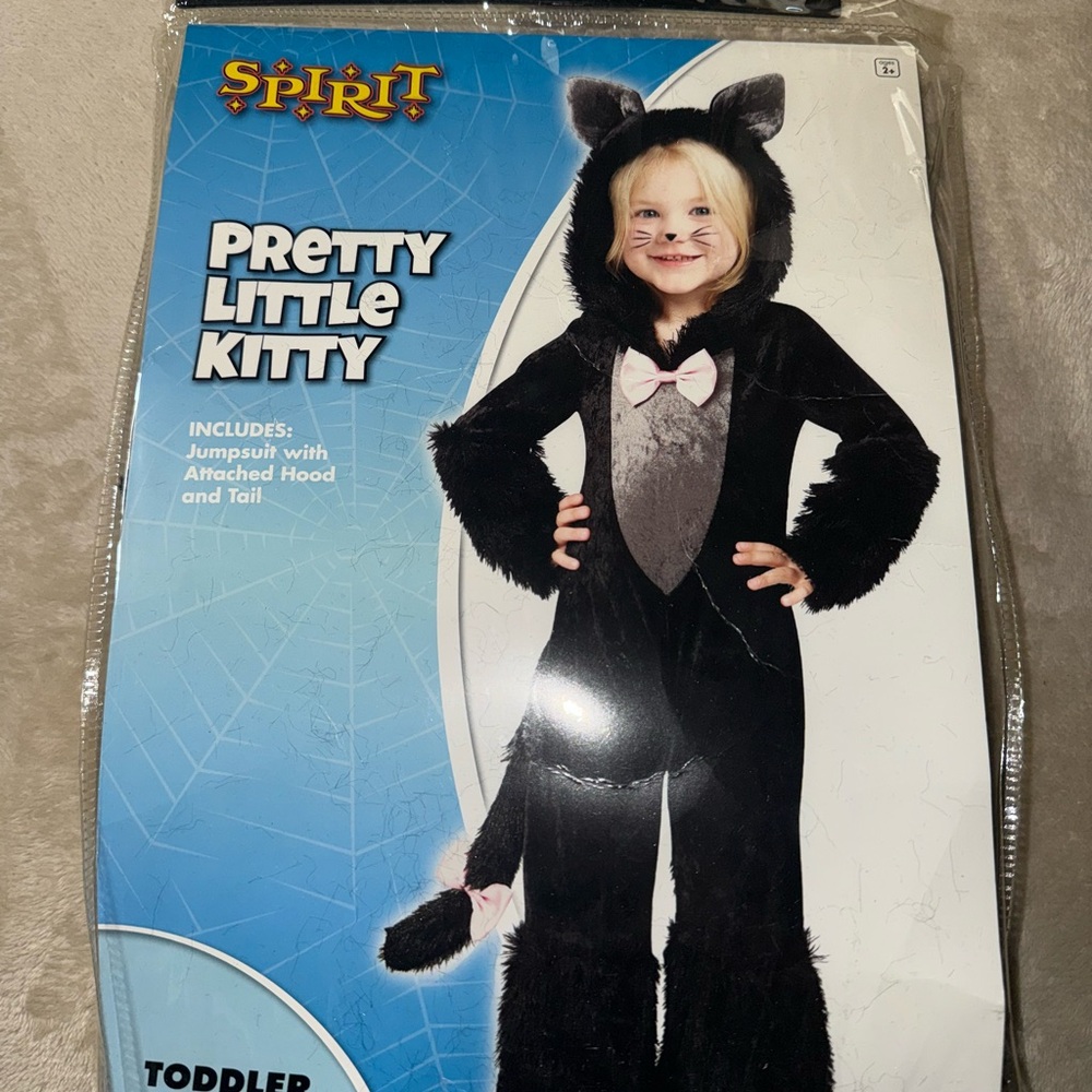 Spirit Pretty Little Kitty Costume - Black and Gray